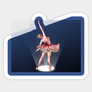 Ballerina on Spotlight Sticker